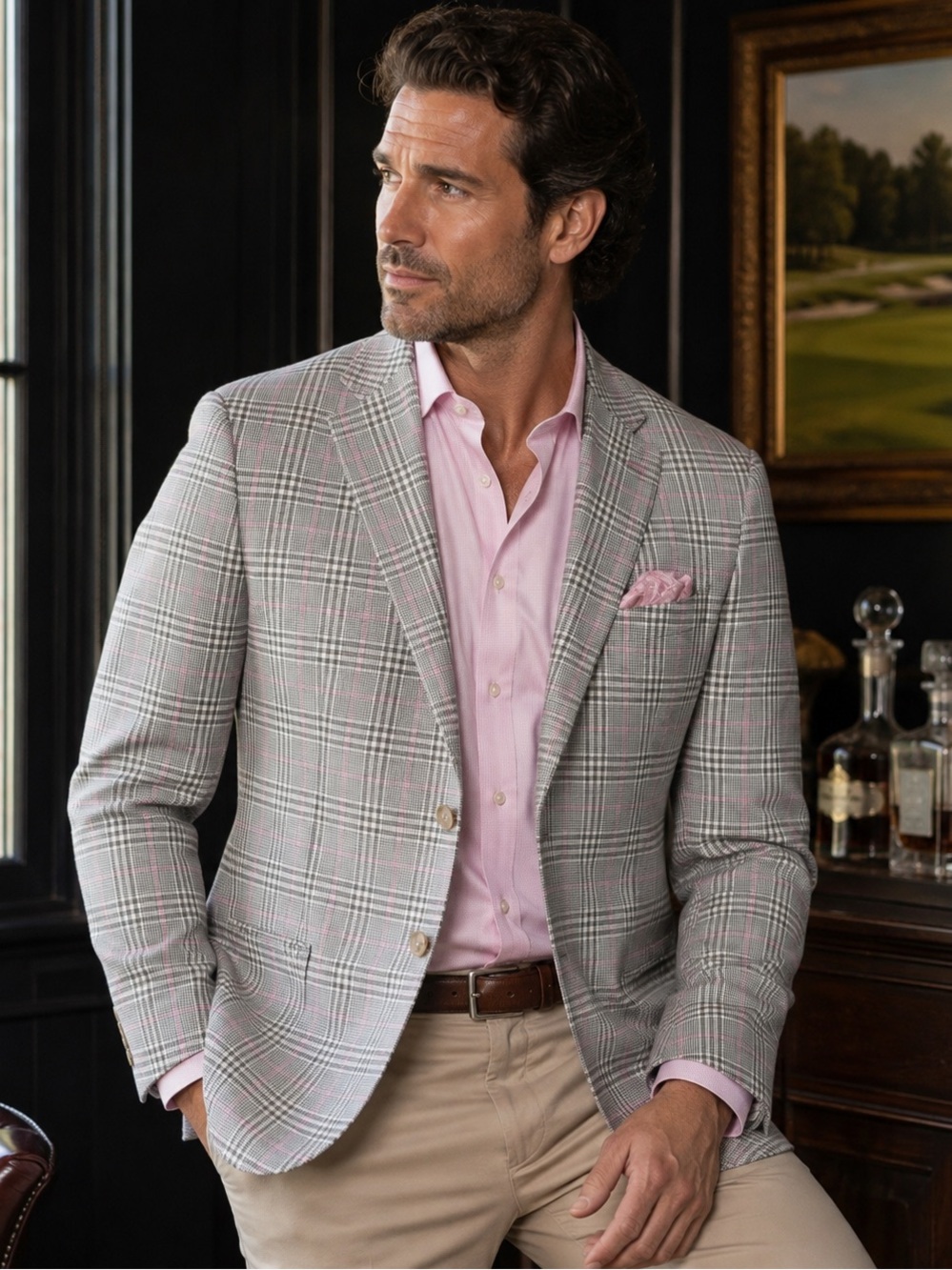 Tom James Executive Collection Bespoke Sport Jacket, 48R *see measurements*